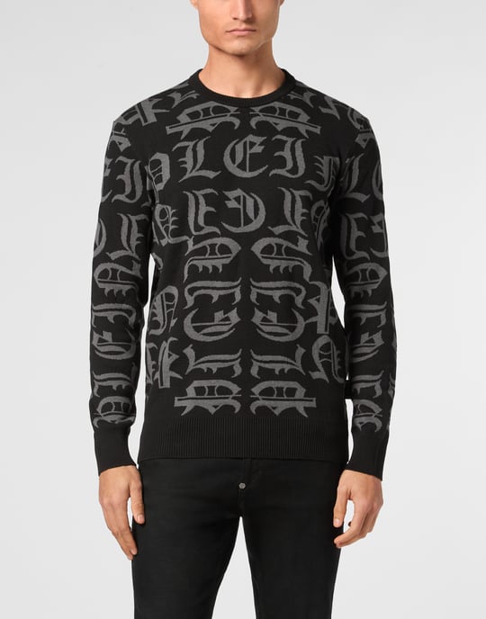 Pullover Rund Hals Ls Gothic Plein - Image 2