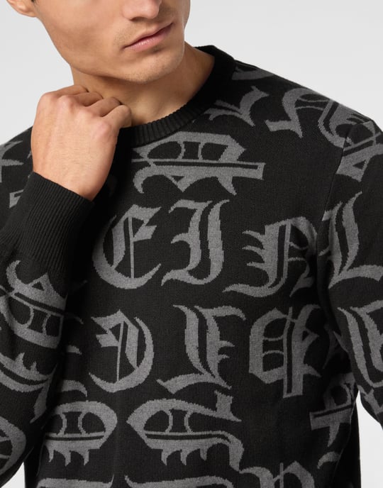 Pullover Rund Hals Ls Gothic Plein - Image 5