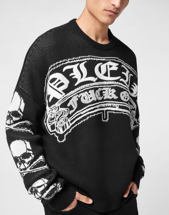 Pullover Round Neck Gothic Plein - Image 5