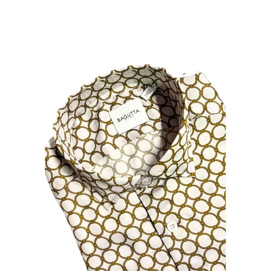 Bagutta Witte Viscose Overhemd voor Mannen - Image 3