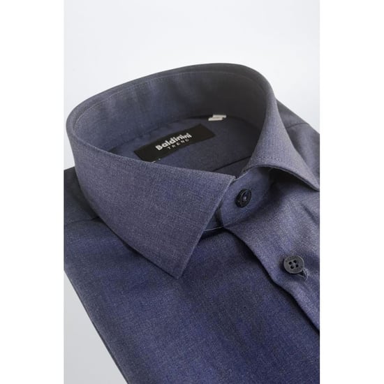 Baldinini Trend Blue Cotton Men Shirt - Image 2