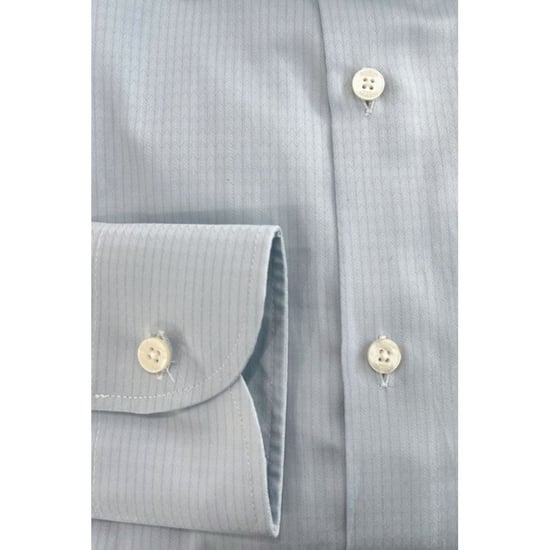 Baldinini Trend Lichtblauwe Katoenen Heren Shirt - Image 4