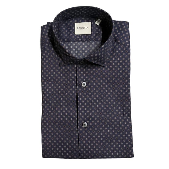 Bagutta Blauwe Katoenen Slim Fit Overhemd voor Mannen - Image 1