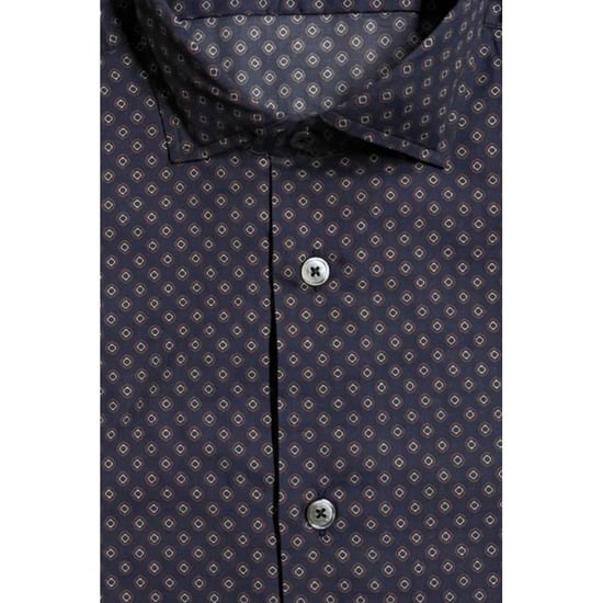 Bagutta Blauwe Katoenen Slim Fit Overhemd voor Mannen - Image 2