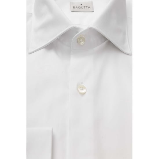 Bagutta Witte Katoenen Overhemd voor Mannen - Image 2