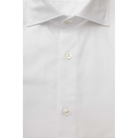 Bagutta Witte Katoenen Overhemd voor Mannen - Image 4