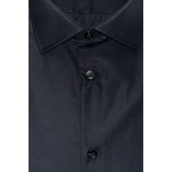Baldinini Trend Black Cotton Men Shirt - Image 3