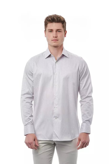 Bagutta Witte Katoenen Overhemd voor Mannen - Image 1