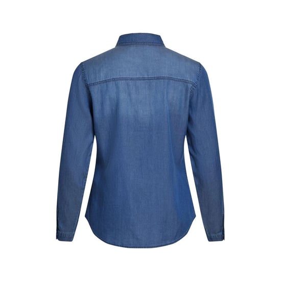 Vila Kleding Blauw Katoenen Blouse - Image 2