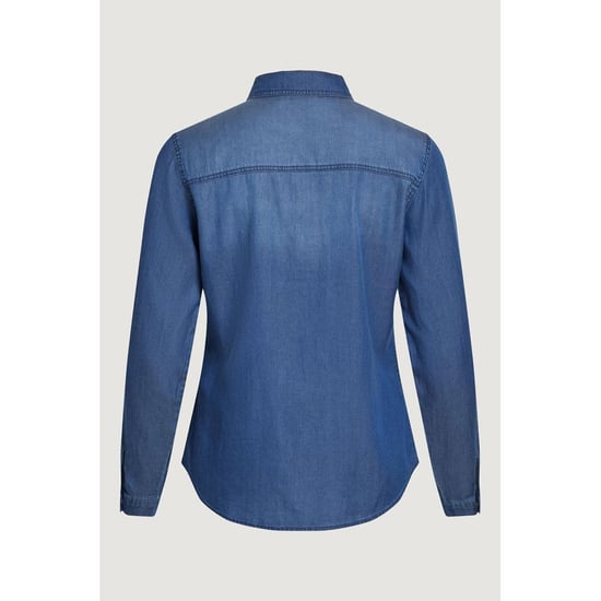 Vila Kleding Blauw Katoenen Blouse - Image 5