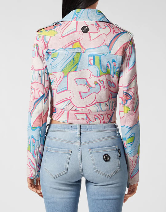 Leather Jacket Bombing Graffiti - Image 3