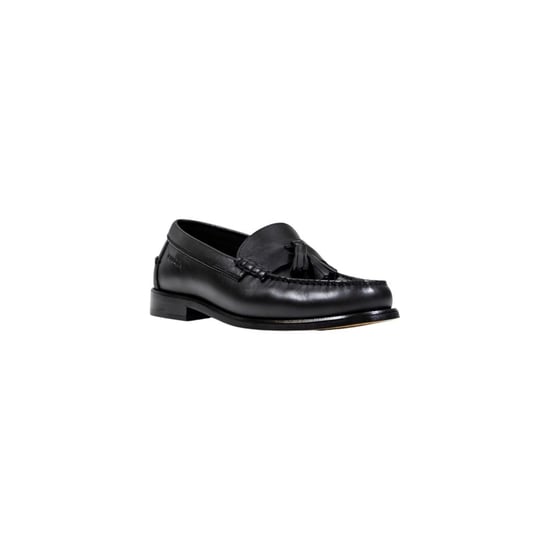 Tommy Hilfiger Svarta Läder Slipp-on Loafers - Image 2