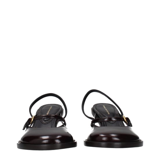 Dries Van Noten Brown Leather Platform Sandals - Image 3