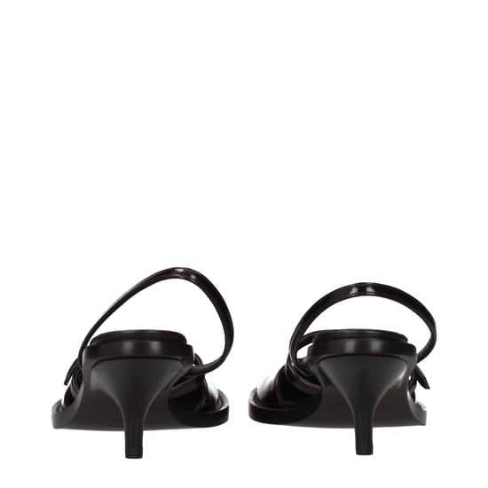 Dries Van Noten Brown Leather Platform Sandals - Image 5