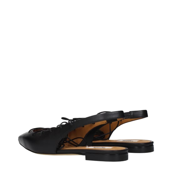 Moschino Zwarte Leren Ballerina's - Image 4
