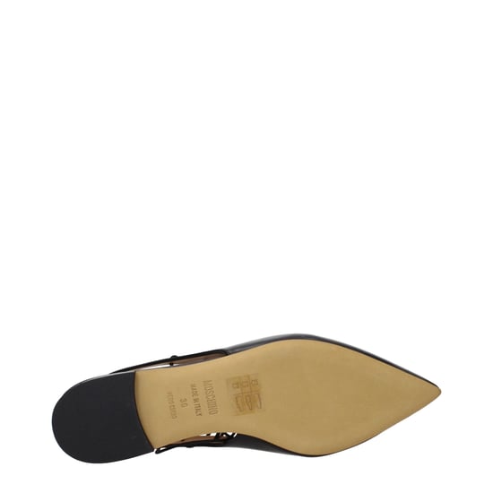 Moschino Zwarte Leren Ballerina's - Image 5