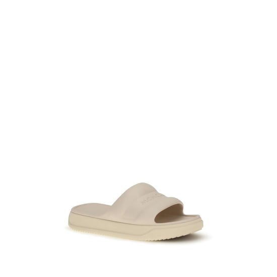 Moncler Beige Rubber Slippers - Image 2