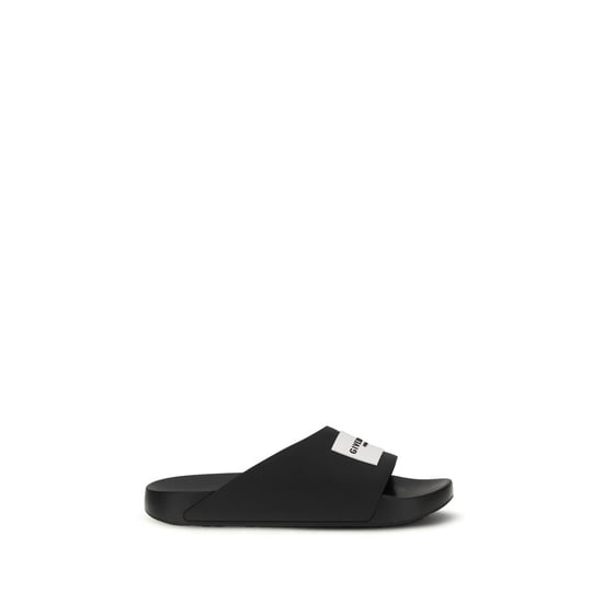 Givenchy Zwarte Rubber Slippers - Image 1