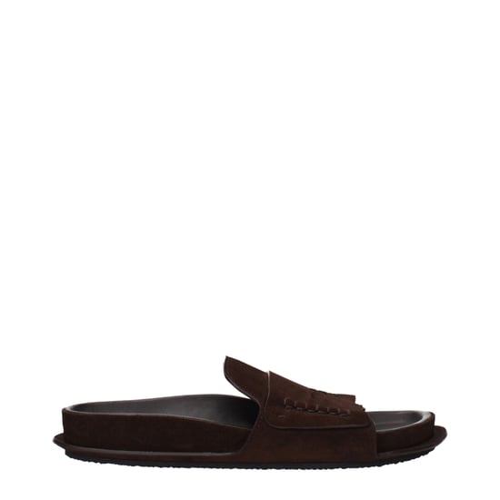 Jacquemus Bruin Leren Slippers - Image 1