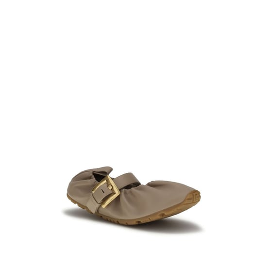Balmain Beige Lammskinn Ovis Aries Aries Ballerinat - Image 2