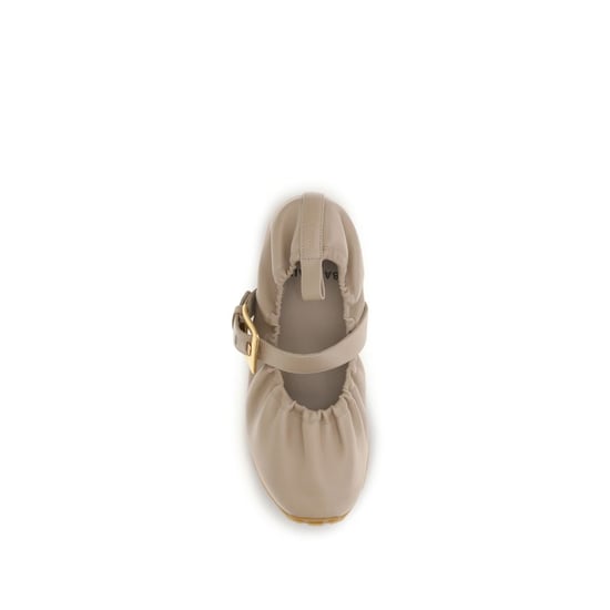 Balmain Beige Lammskinn Ovis Aries Aries Ballerinat - Image 4
