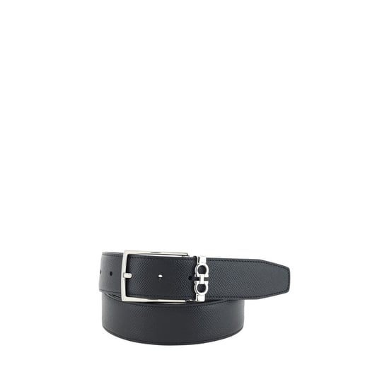 Ferragamo Zwarte Kalfslederen Bos Taurus Riem - Image 1