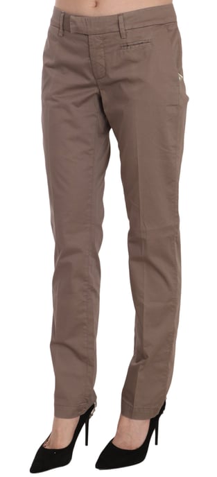 Dondup Bruine Lage Taille Rechte Snit Broek - Image 2