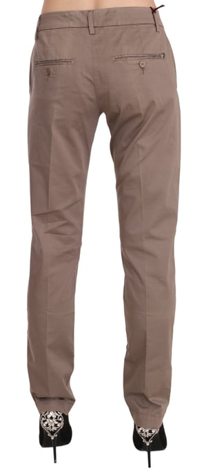 Dondup Bruine Lage Taille Rechte Snit Broek - Image 3