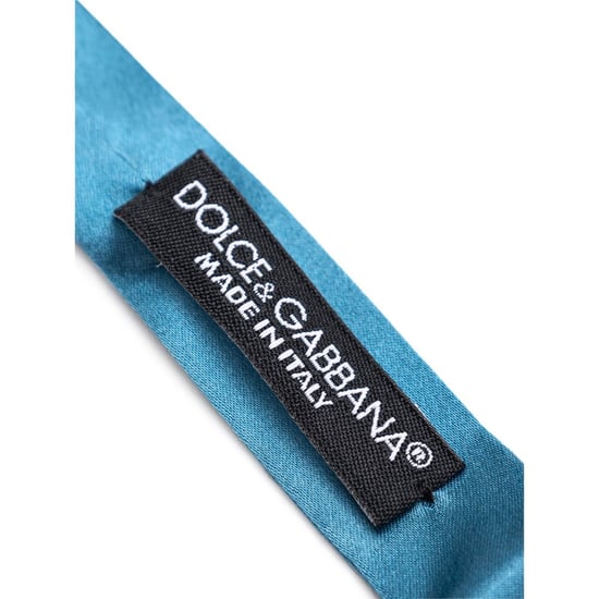 Dolce & Gabbana Blauwe Zijden Strikdas - Image 3