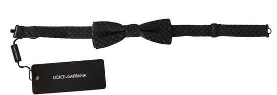 Dolce & Gabbana Grijze Gestreepte Heren Stropdas Papillon 100% Zijde Vlinderdas - Image 2