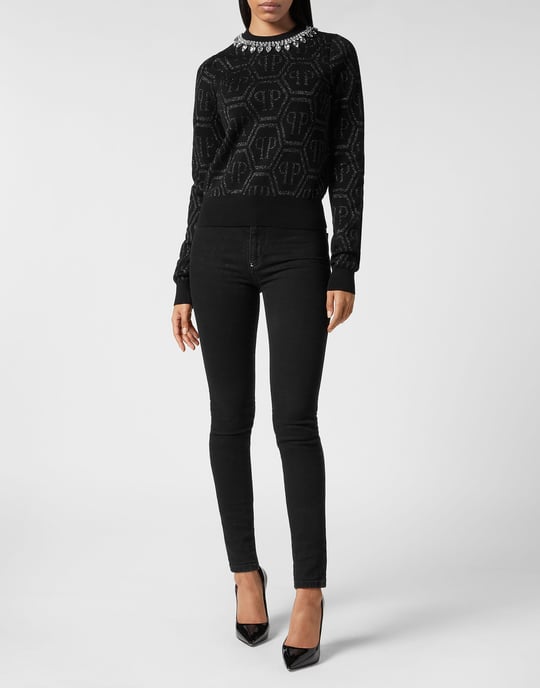 Pullover Ronde Hals Monogram - Image 4