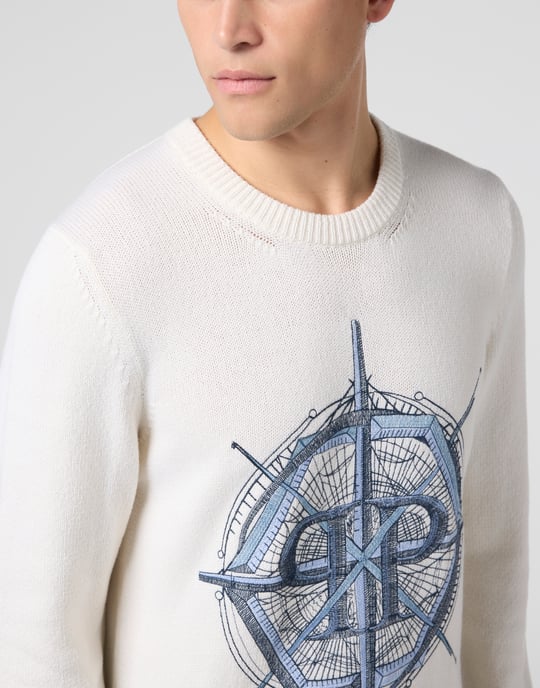 Round Neck Pullover Wind Rose - Image 3
