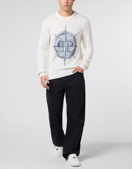 Round Neck Pullover Wind Rose - Image 4
