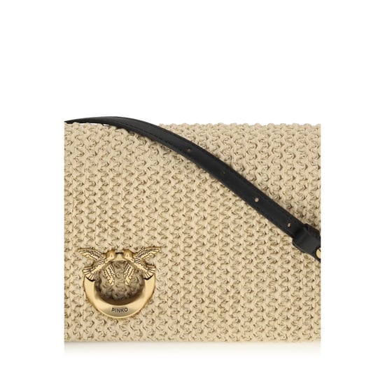 PINKO Beige Polypropenaxelväska - Image 4