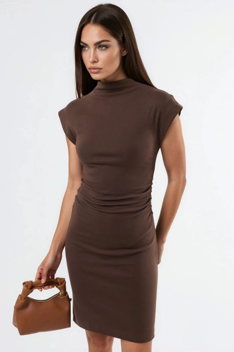 Mouwloze bodycon mini-jurk - Image 1