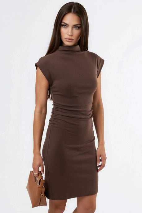 Mouwloze bodycon mini-jurk - Image 4