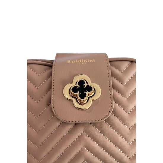 Baldinini Trend Beige PU Women Crossbody - Image 6