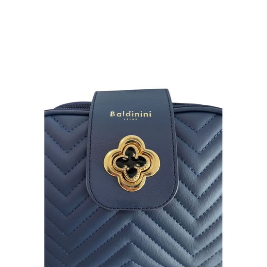 Baldinini Trend Blue PU Women Crossbody Bag - Image 5