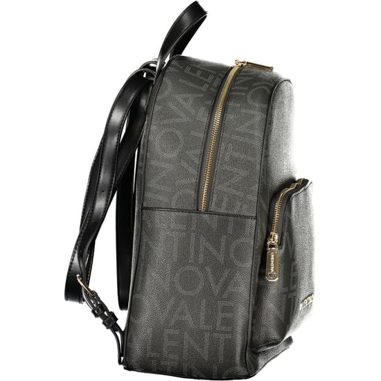 Mario Valentino Black Polyurethane Womens Backpack - Image 3
