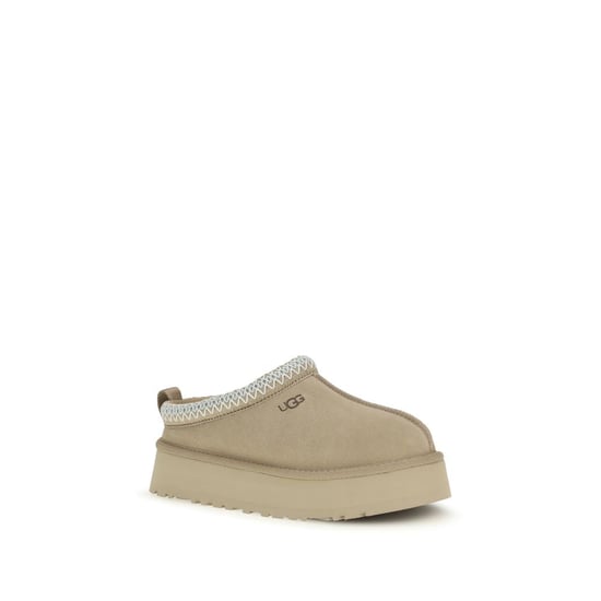 UGG Beige Calf Leather Bos Taurus Mules - Image 2
