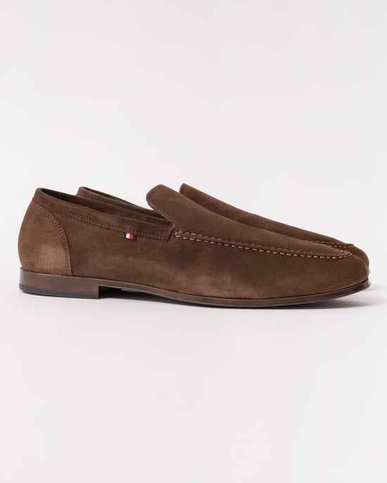 Legacy Flexible Suede Loafer in Dark Brown Shoes - Image 3