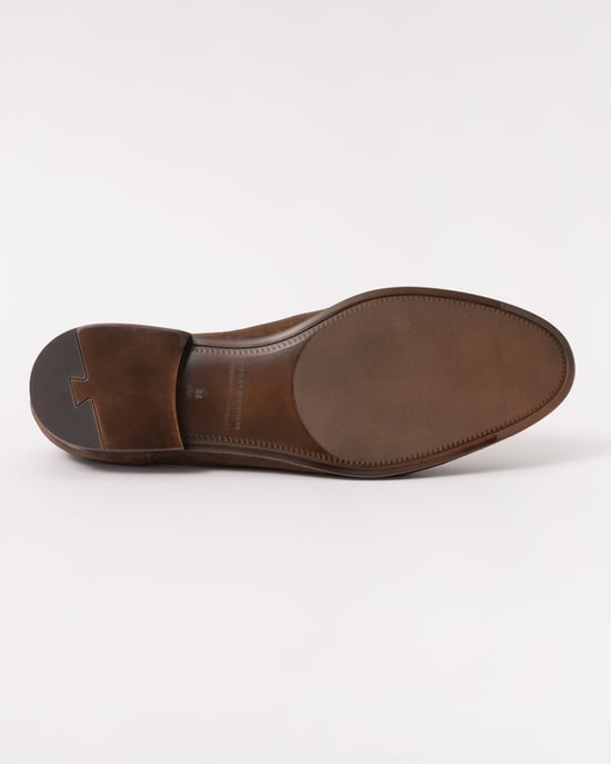 Legacy Flexible Suede Loafer in Dark Brown Shoes - Image 4