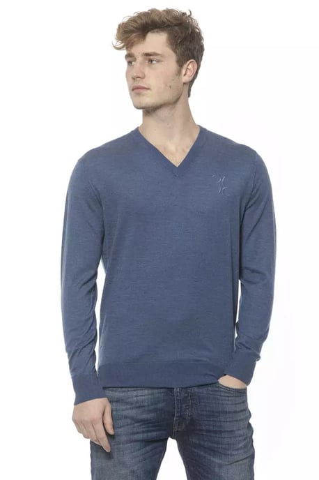 Billionaire Italian Couture Blauw Kasjmier Sweater - Image 1