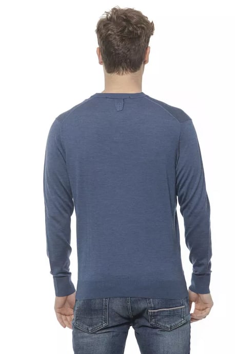 Billionaire Italian Couture Blauw Kasjmier Sweater - Image 3