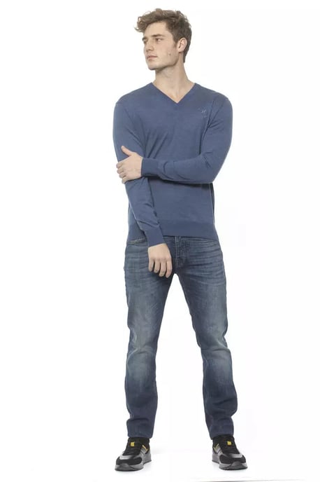 Billionaire Italian Couture Blauw Kasjmier Sweater - Image 4