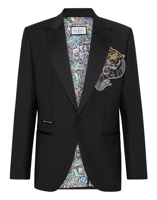 Blazer Met Één Knoop Slim Fit Tattoo - Image 1