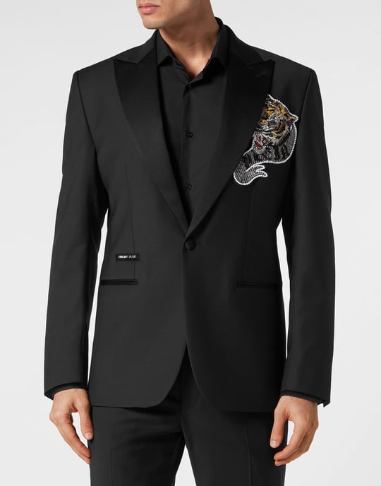 Blazer Met Één Knoop Slim Fit Tattoo - Image 2