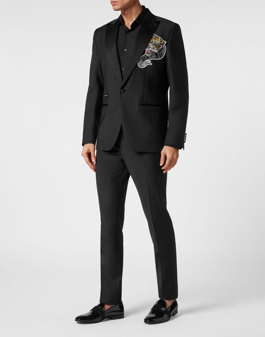 Blazer Met Één Knoop Slim Fit Tattoo - Image 3