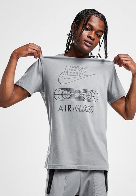 Nike Mens Air Max Tonal T Shirt in Cool Grey - Image 1