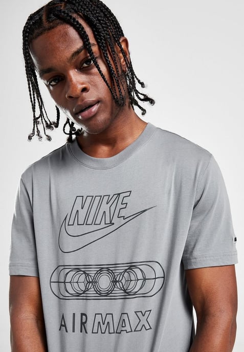 Nike Mens Air Max Tonal T Shirt in Cool Grey - Image 3
